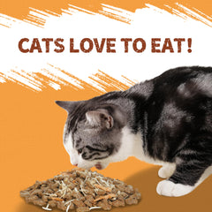 Just Try snacks para gato: apoyo para piel sana y pelaje brillante.
