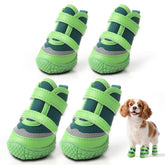 Zapatos JZXOIVA para perros pequeños con ajuste reflectante para mayor visibilidad nocturna.