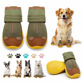 Zapatos JZXOIVA para perros tamaño 1, frontal con sujeción reflectante.