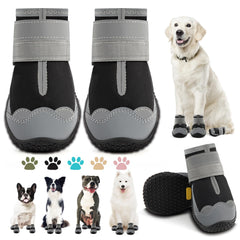 Zapatos para perros JZXOIVA tamaño 5, frontal: protegen patas en pavimentos duros.