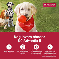 K9 Advantix II para perro grande: repela mosquitos y reduce picaduras