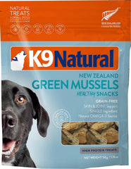 Bocaditos liofilizados de K9 Natural, ingrediente único para entrenamiento constante.