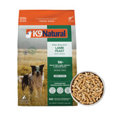 K9 Natural cordero liofilizado para perros, ideal para mezclar con comida seca.