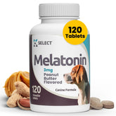 Tabletas de K9 Select melatonina de 3 mg para calma en perros medianos.