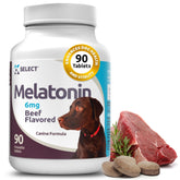 K9 Select Melatonina para perros grandes, tabletas sabor carne, soporte al descanso