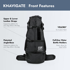 K9 Sport Sack Knavigate, correas ajustables, facilita un ajuste cómodo para ti y tu perro.