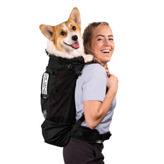 K9 Sport Sack Knavigate, vista frontal, ideal para paseos frente a tu perro.