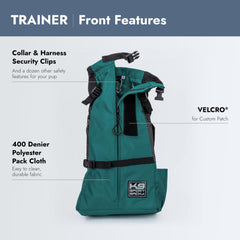 K9 Sport Sack Trainer Pequeno, azul puerto, diseño ergonómico y ajuste rápido.