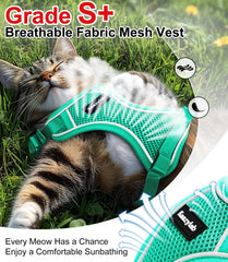 Arnés Kaazylab malla de aire para gato, mantiene fresca durante caminatas.