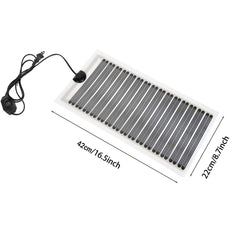 Kabasi Reptile Heat Pad, dimensiones 16,5 x 8,7 pulgadas, control de temperatura.