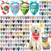Kacctyen bandanas para perro con 100 piezas en estilos variados para uso diario y ocasiones