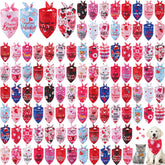 Bandana de Kacctyen para perro con corazones, festiva y atractiva