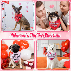 Bandanas de diseño amoroso de Kacctyen con mensajes para perros