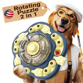 KADTC rompecabezas para perros con rotación, tres niveles de desafío para estimular la mente.