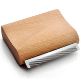 KAIFONG cepillo deslanado para gatos con mango de madera, reduce pelo suelto
