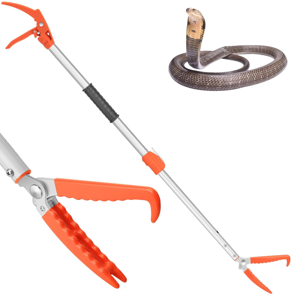 Kalkal serpiente 60 pulgadas extensible, ideal para alcance seguro sin flexionar la espalda.