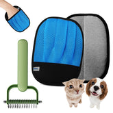 kanuoc guante-eliminacion-pelo-mascotas para telas y muebles, limpieza suave.