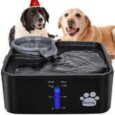 Kastty fuente de agua para perros de dos galones, amplia área de bebida para varias mascotas.