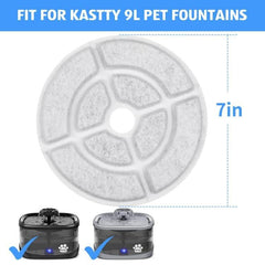 Paquete seis filtros Kastty para fuente, ahorro y rendimiento continuo