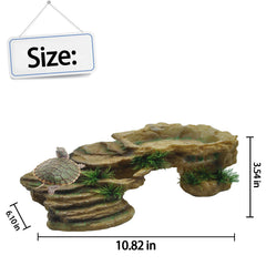 Kathson accesorio habitat reptiles, refugio seguro y complemento decorativo dentro del tanque.