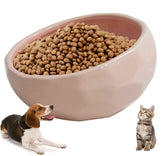 Tazón cerámico Kathson tilado 15° para perros y gatos.