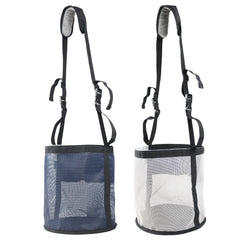 Kaulhp bolsa para caballo, vista frontal, comodidad y control al alimentar.