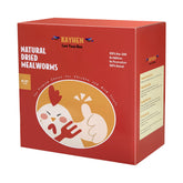 Gusanos de harina secos Kayhen para pollo en bolsa, fuente natural de proteína de alta calidad.