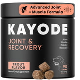 Kayode articulaciones y recuperación: masticables con sabor a trucha para movilidad.