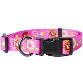 kazazoo collar para perro ajustable rosa con estampado leopardo para paseos cómodos