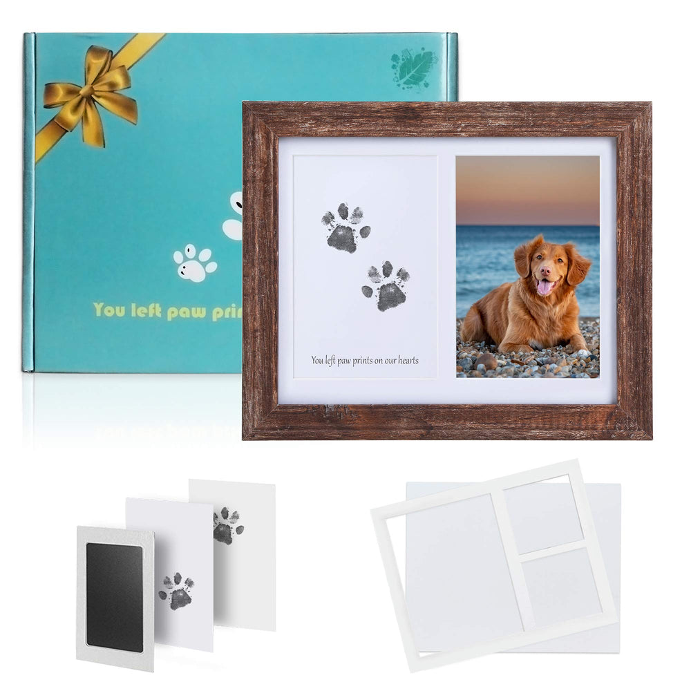 KCRasan marco recuerdo huellas para perro o gato, ideal para conmemorar una mascota