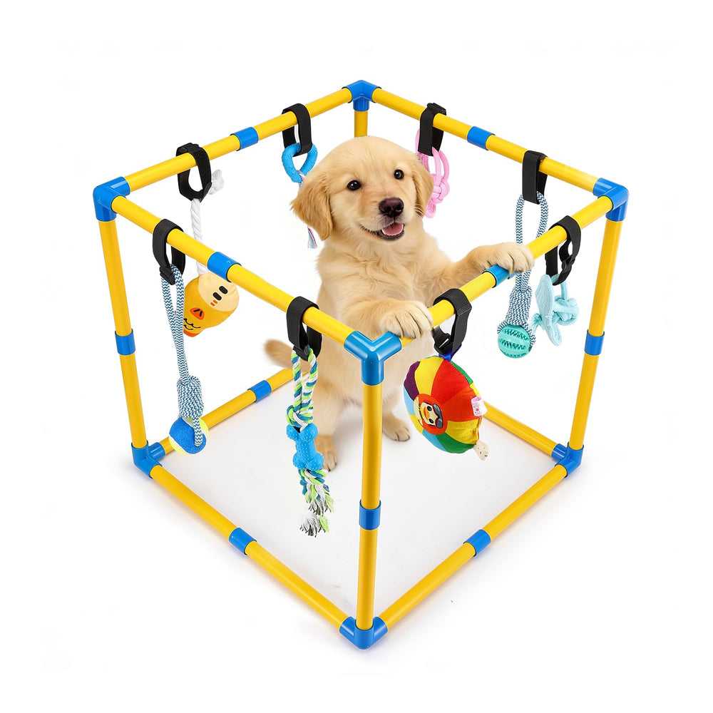 Keaber XL Play Gym con juguetes colgantes para estimulación y entretenimiento.