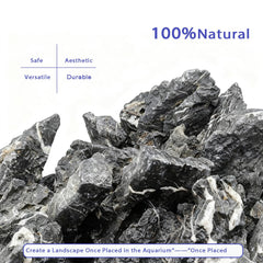 Kecilke Seiryu rocas para montañas en acuario con relieve.