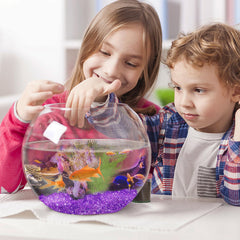 Keedolla grava acuario vidrio moradas añade brillo estable para pez betta