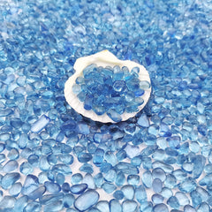 Piedras Keedolla de vidrio azul marino para acuario, seguras y duraderas.