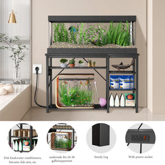 Keelian 55-75 gallon stand estructura metalica: marco robusto para uso diario