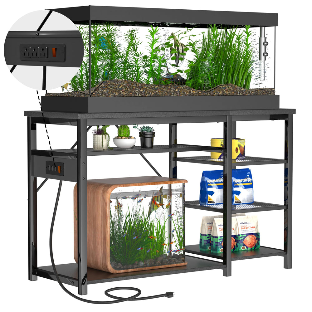 Keelian 55-75 gallon stand frente: soporte estable para acuario grande
