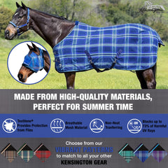 Kensington Fly Mask no transmite calor, ideal para días cálidos