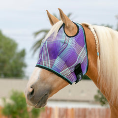 Kensington máscara para caballo con doble orificio de oreja para ajuste estable.