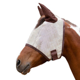 Kensington Signature Fly Mask con borde de trama resistente: mayor durabilidad para jornadas de cuidado del caballo.