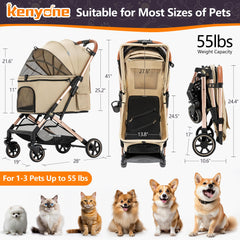 Kenyone carrito con malla desmontable facilita limpieza y mantenimiento.