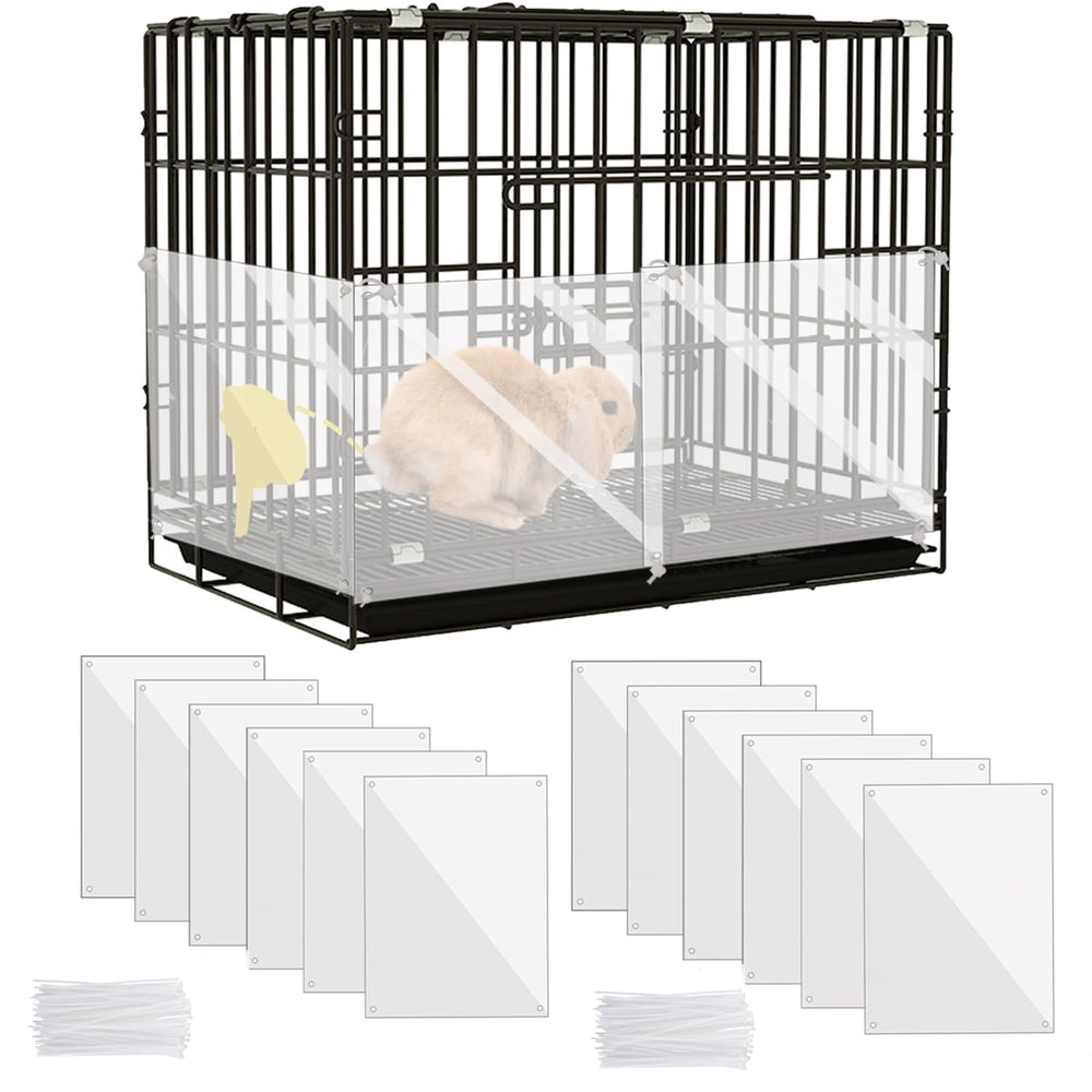 KEYIDE Guardia de orina para conejo: paneles transparentes que evitan salpicaduras.