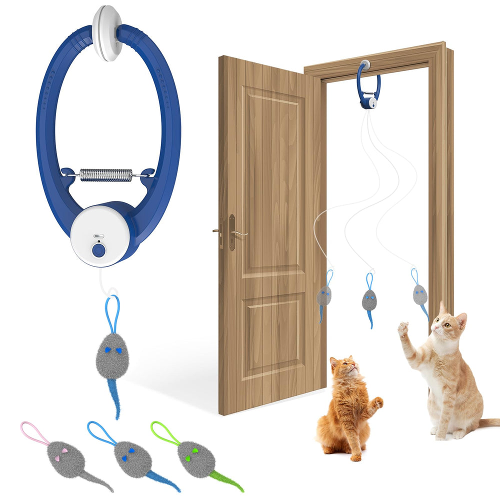 Kezlume juguete interactivo para puerta; fomenta juego autónomo del gato