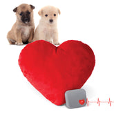 Almohada Corazón roja de K&H para perro mediano; ritmo calmante.