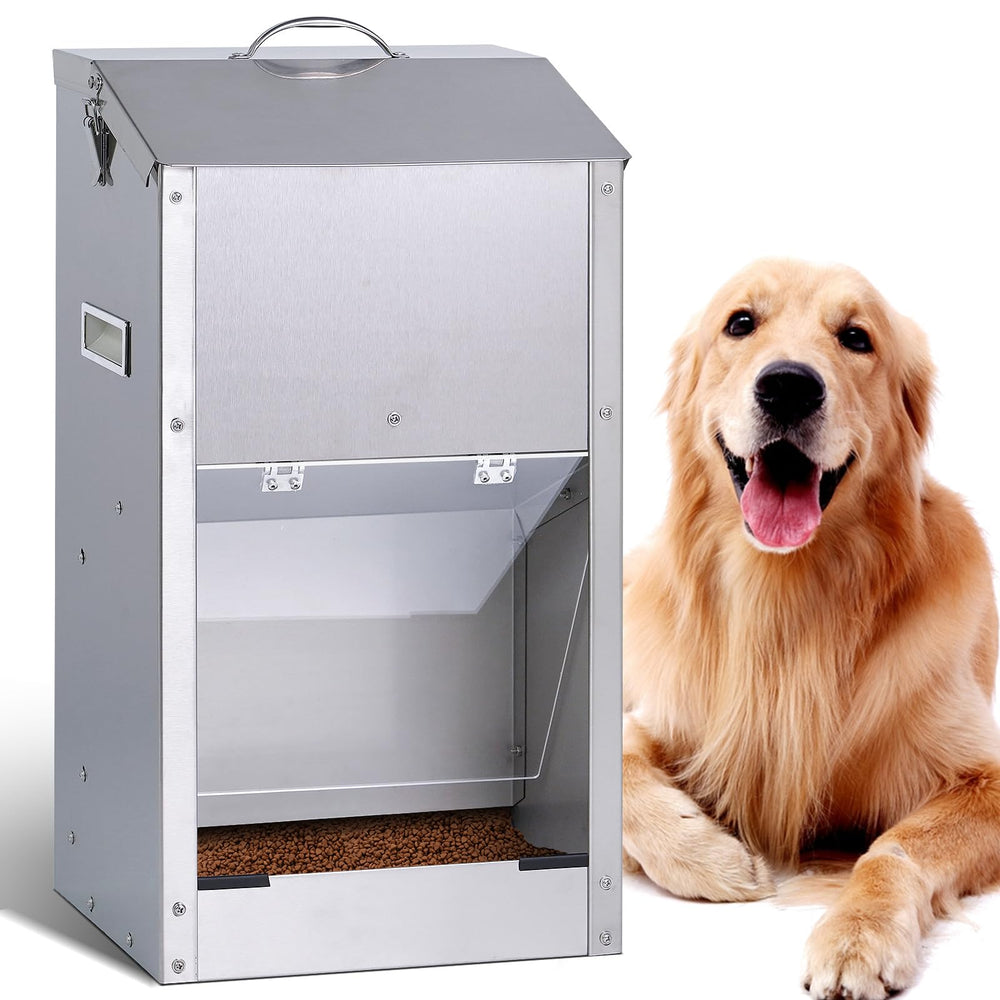 KHEARPSL comedero automático para perros grandes, exterior y gran capacidad de 25 libras
