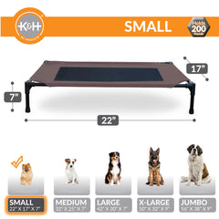 Cama para perro K&H con malla transpirable para mejor ventilación.