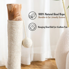 Kicari cuerda de sisal natural, duradera para rascado prolongado.