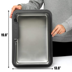 Kichwit caja de arena con tapa plástica sólida para mayor altura