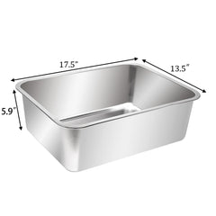 Kichwit caja de arena para gatos, limpieza rápida gracias a la superficie antiadherente.