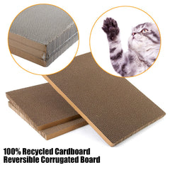 Kichwit tablero rascado gato reversible, dos caras para uso prolongado.