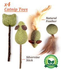 Kidpet peluche conejo con catnip para mordisqueo seguro y curiosidad.